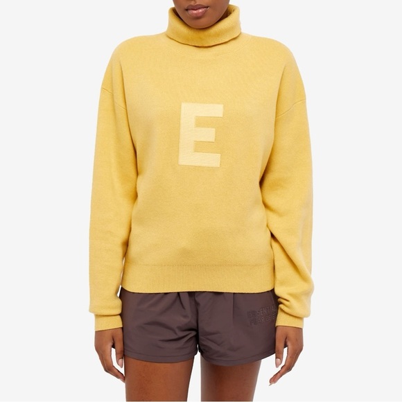 FEAR OF GOD ESSENTIALS embroidered-logo turtleneck jumper sweater - Picture 3 of 10